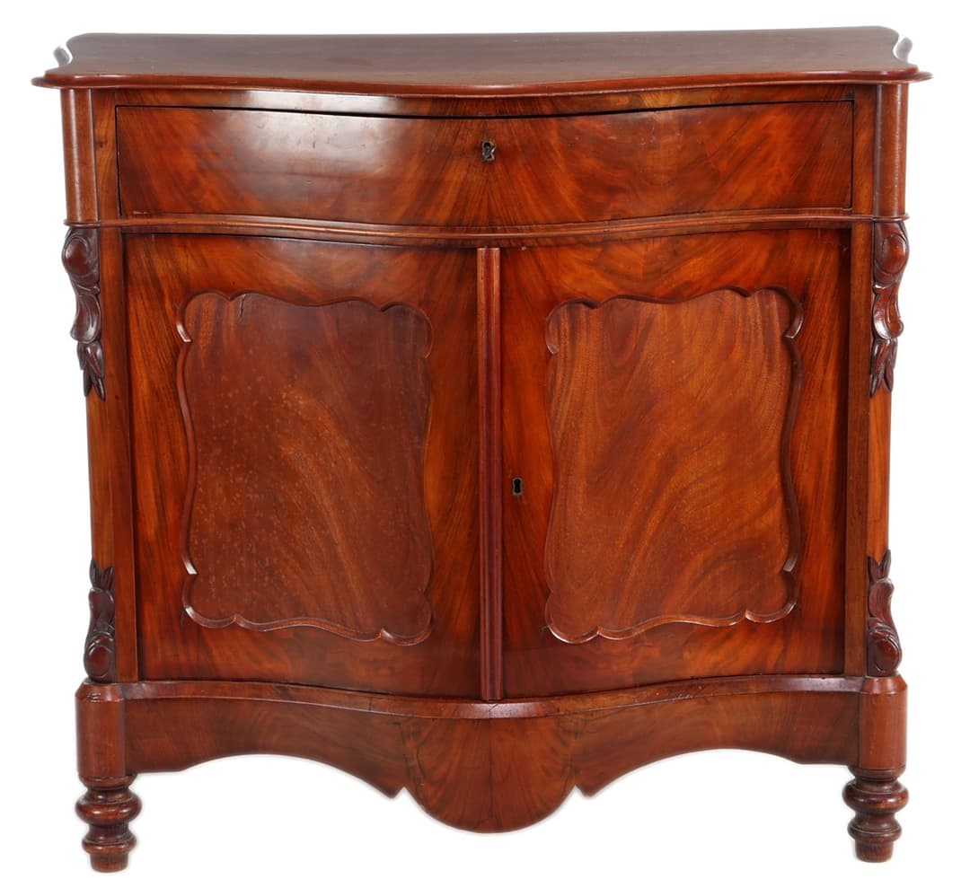 Mahonie Biedermeier penantkastje