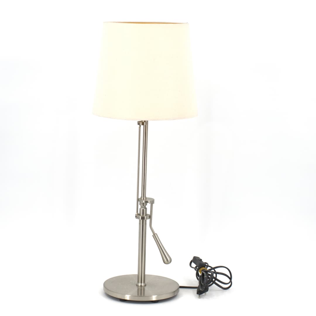 BORDSLAMPA, metall, tygskärm, Brilliant, nutida.