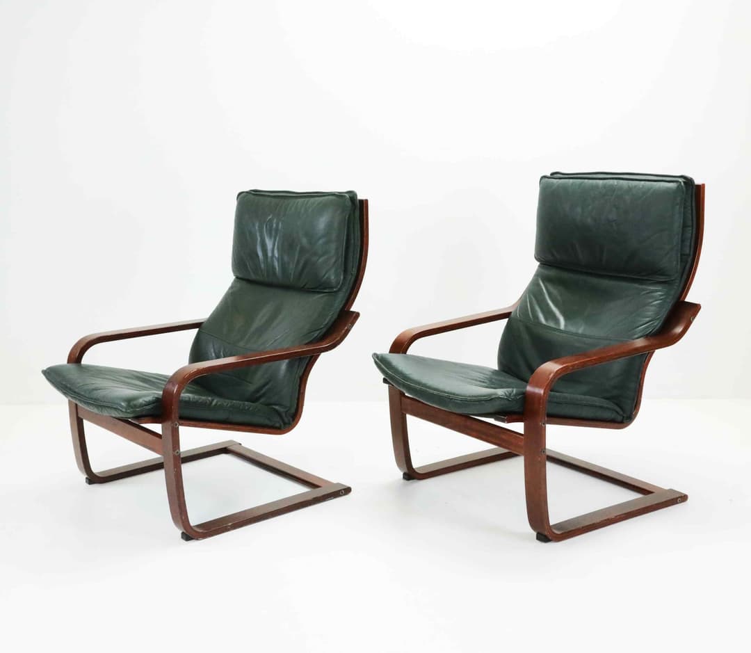 OBURO NAKAMURA. Fåtöljer, ett par, "Poäng" IKEA, formgivna 1970-tal.