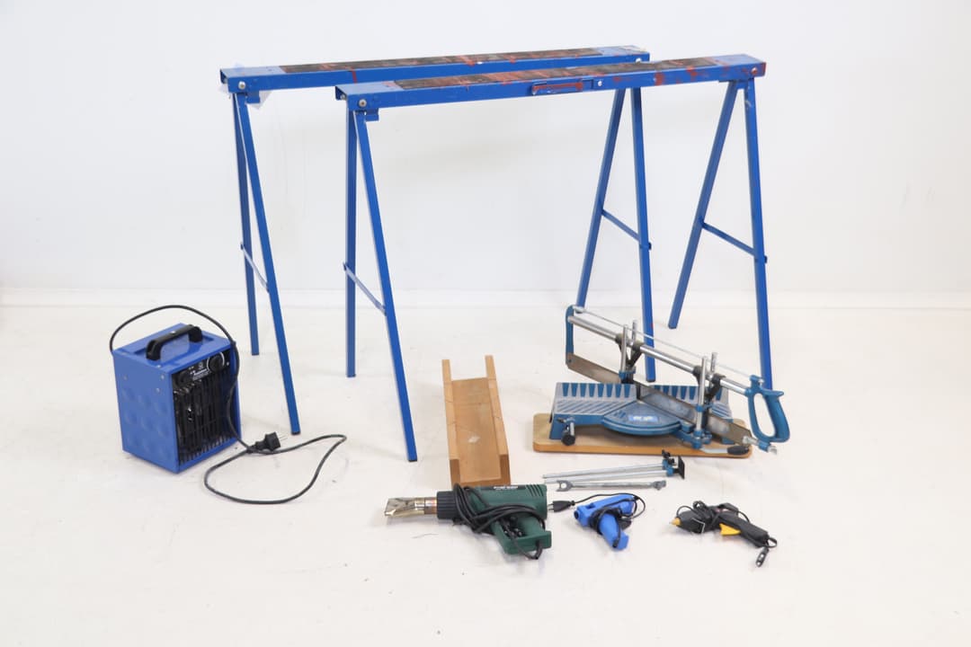Herramientas, etc., 7 piezas, incluyendo Bosch.