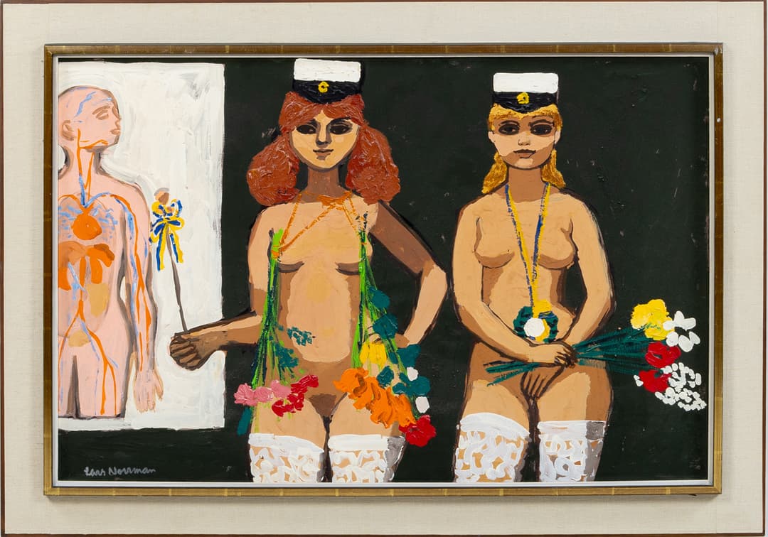 LARS NORRMAN (1915-1979), óleo sobre tabla, firmado