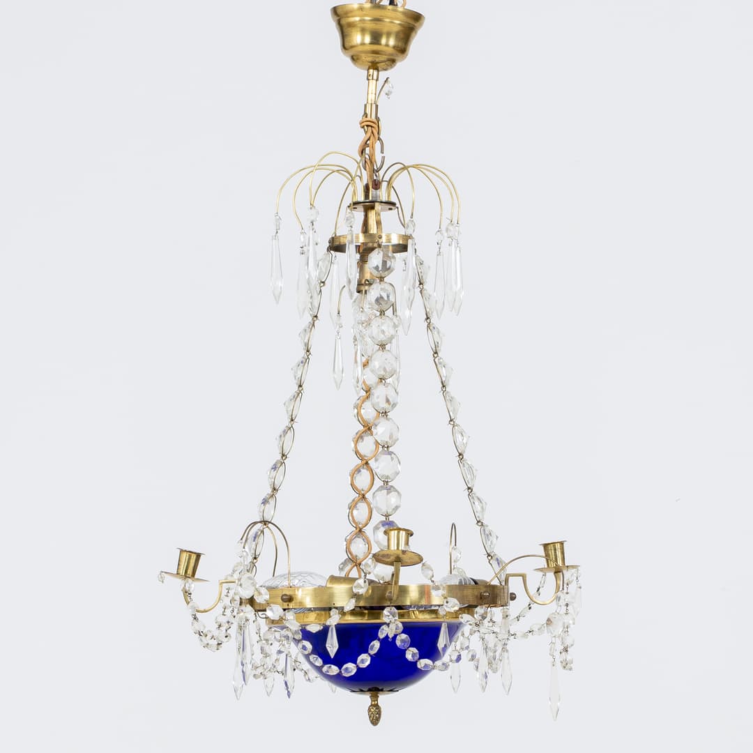 CANDELABRO, estilo gustaviano, primera mitad del siglo XX