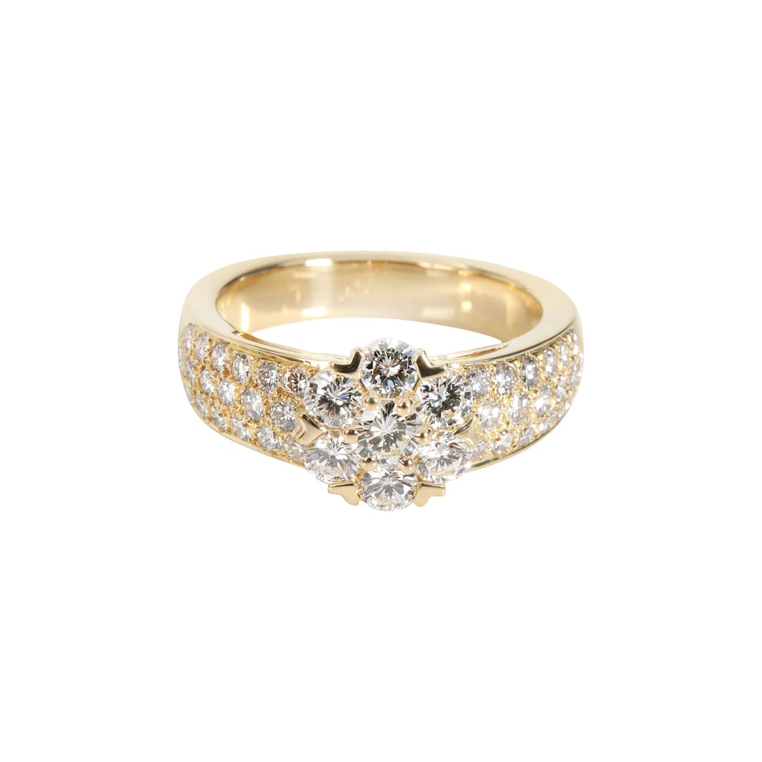 Gold and Diamond Fleurette Ring