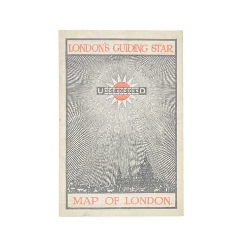 Pocket London Underground Map, 1912. A very good folded Lond...