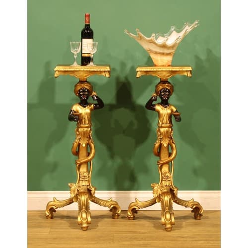 Interior Decoration - a pair of contemporary figural torchèr...