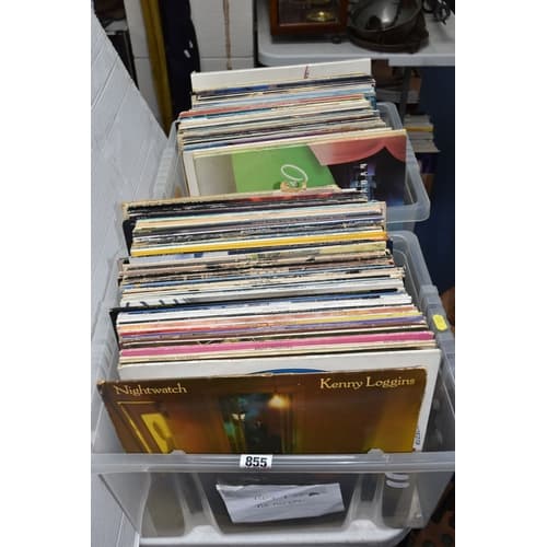 TWO BOXES OF VINYL ALBUMS to include artists such as Julian ...