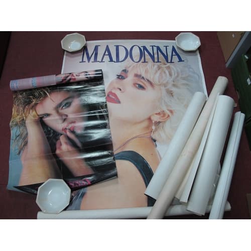 Set of Movie & Pop Posters, including 3 Madonna prints, Bruc...
