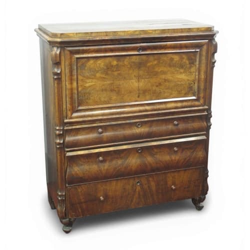 XIX Century Mahogany Biedermeier Escritoire, with a fall fro...