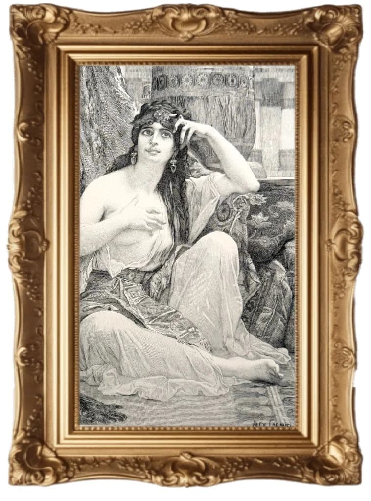 Two antique art prints, from a 19th-century - Dante