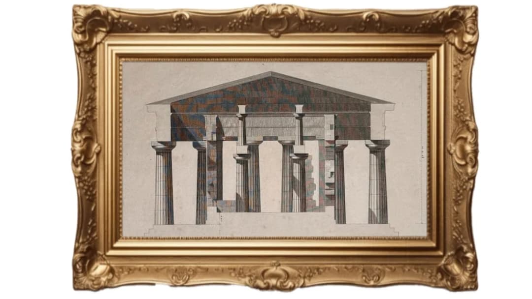 Greek temple in Paestum, Italy