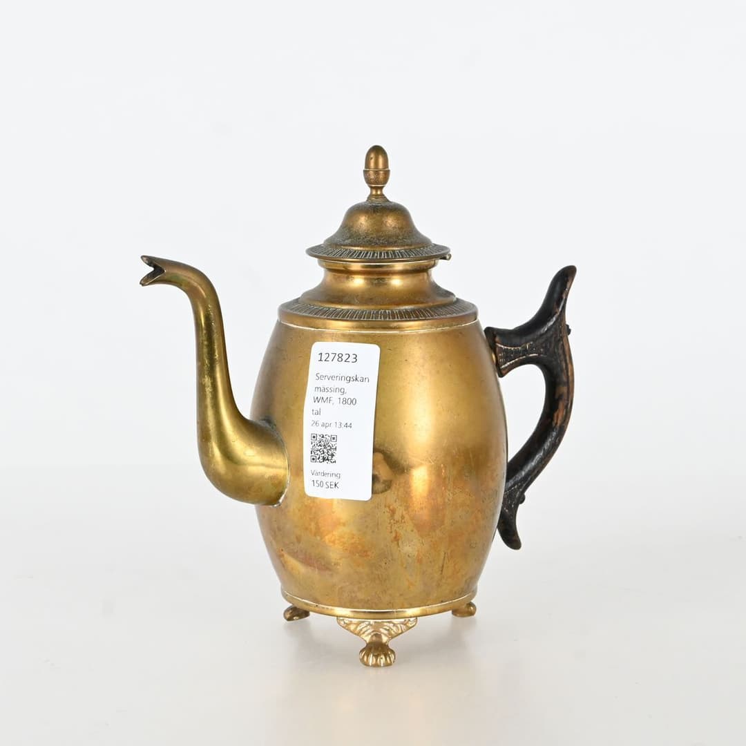 Serveringskanna mässing, WMF, 1800 tal