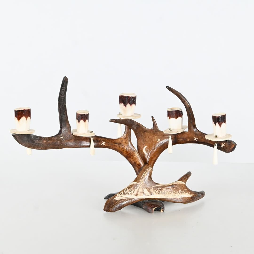 Ljusstake, Renhorn, Samisk stil