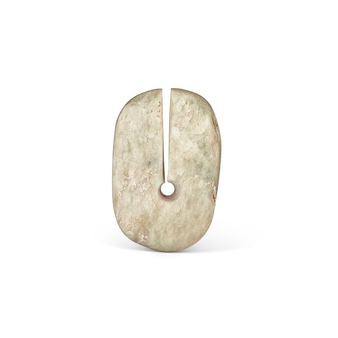 A Mottled Jade Split Ring
