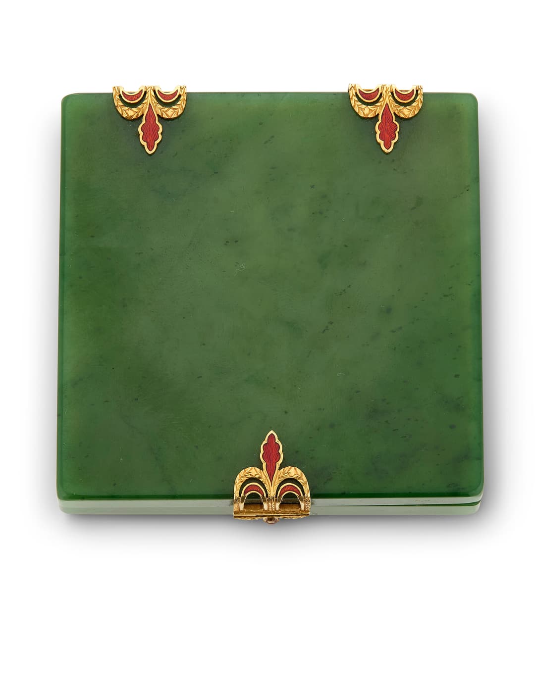 Art Deco Jade and Enamel Case