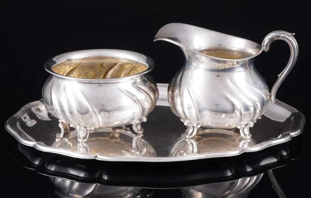 Wilkens 830 milk & sugar set baroque style