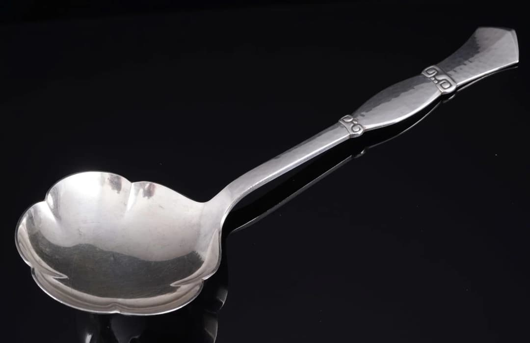 Denmark 830 silver large serving spoon from 1930 - Chr. F. HEISE