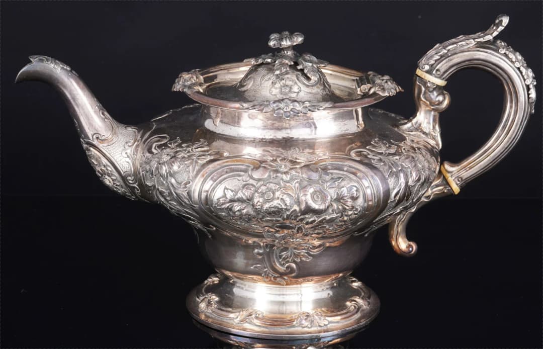 925 silver large teapot from 1848, Charles Reily & George Storer