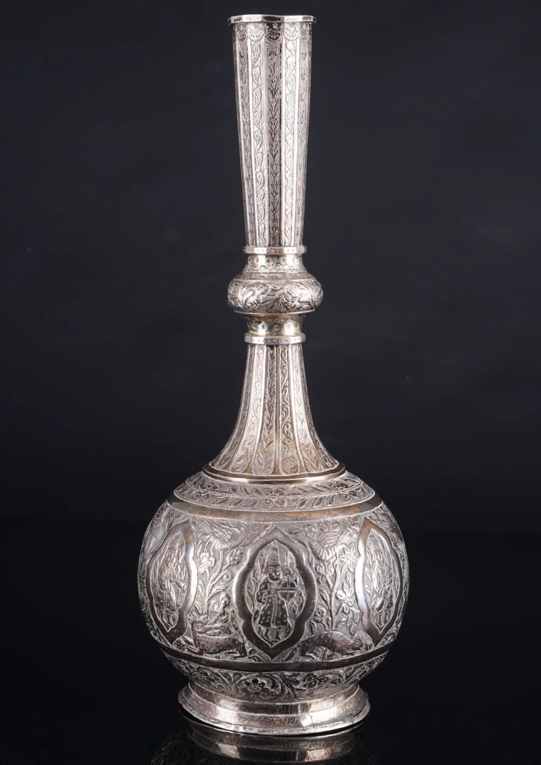 Russia 84 Zolotniki silver rose water - gulabdan