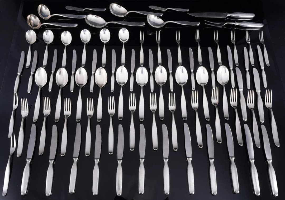 WILKENS Constanze 800 silver cutlery set, 76 pieces