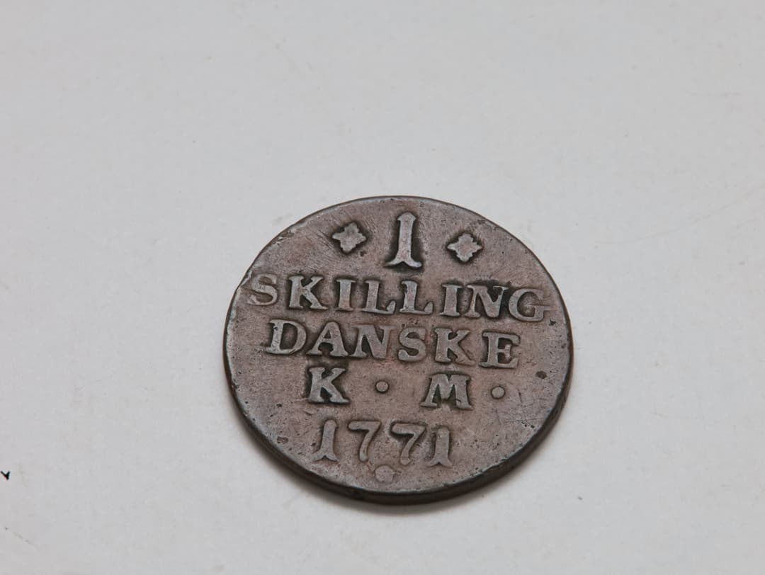Danmark – 1 Skilling Danske 1771, Christian VII