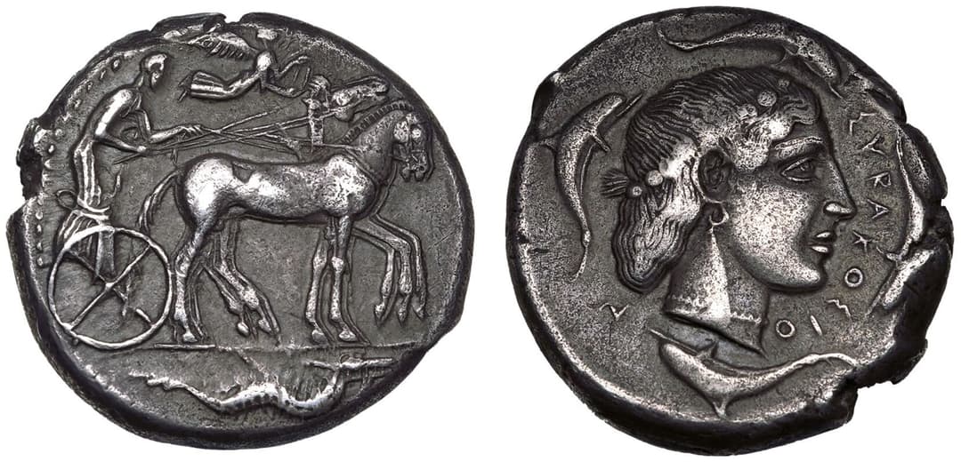 Sicily, Syracuse, temp. Second Democracy AR Tetradrachm
