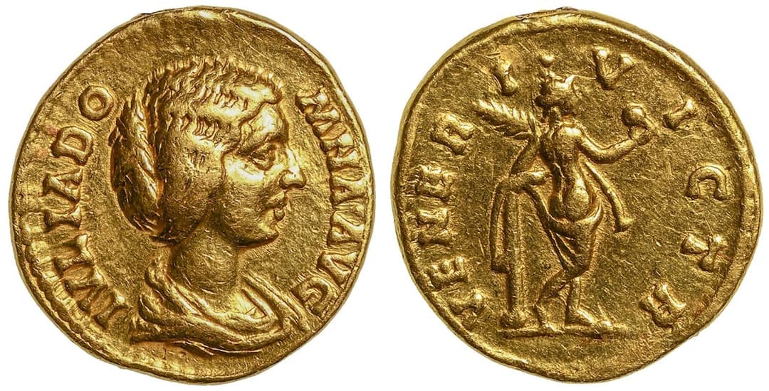 Julia Domna (wife of Septimius Severus) AV Aureus