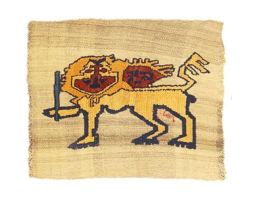 Antique Handwoven Gabbeh Palas Textile Art 2'2" x 2'10"
