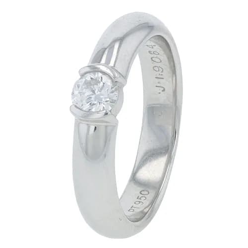 0.26 ct. Tiffany & Co Solitaire Round Diamond Ring in Platinum
