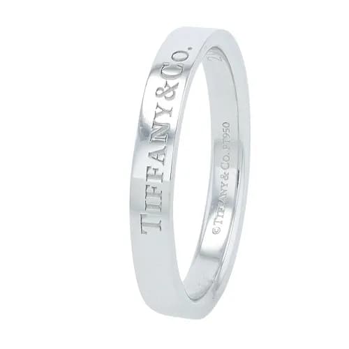 Tiffany & Co. Woman's Wedding Band Set in Platinum