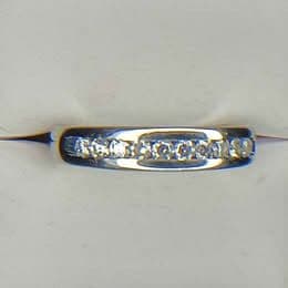 Men's 0.50 ct. Natural Diamonds Wedding Band in 14 karat White Gold