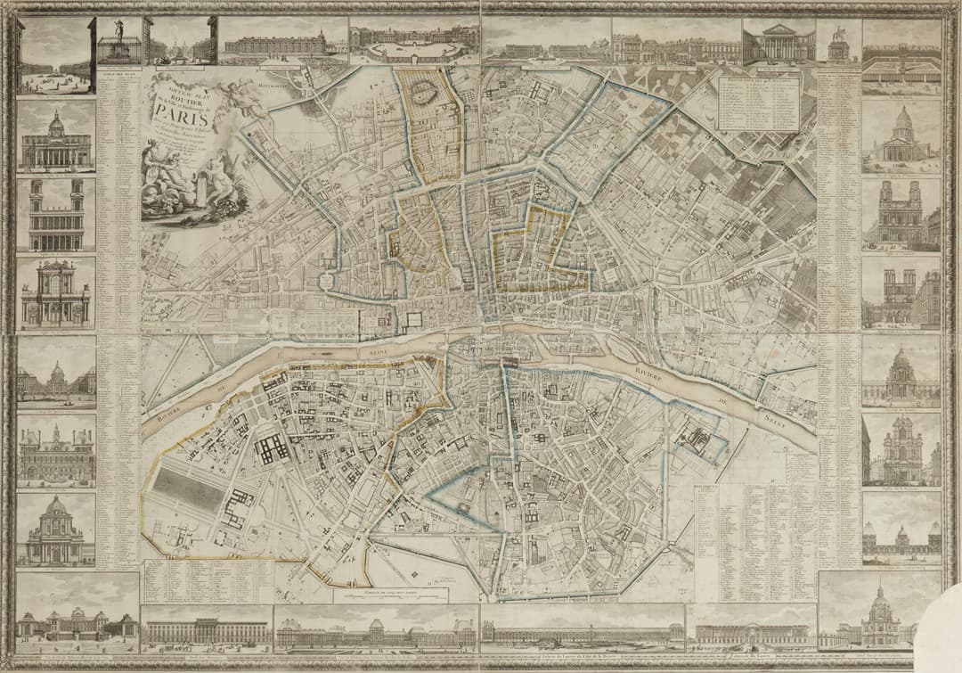 PICHON/GLOT/VOYSARD, Nouveau Plan Routier De La Ville et Faubourgs