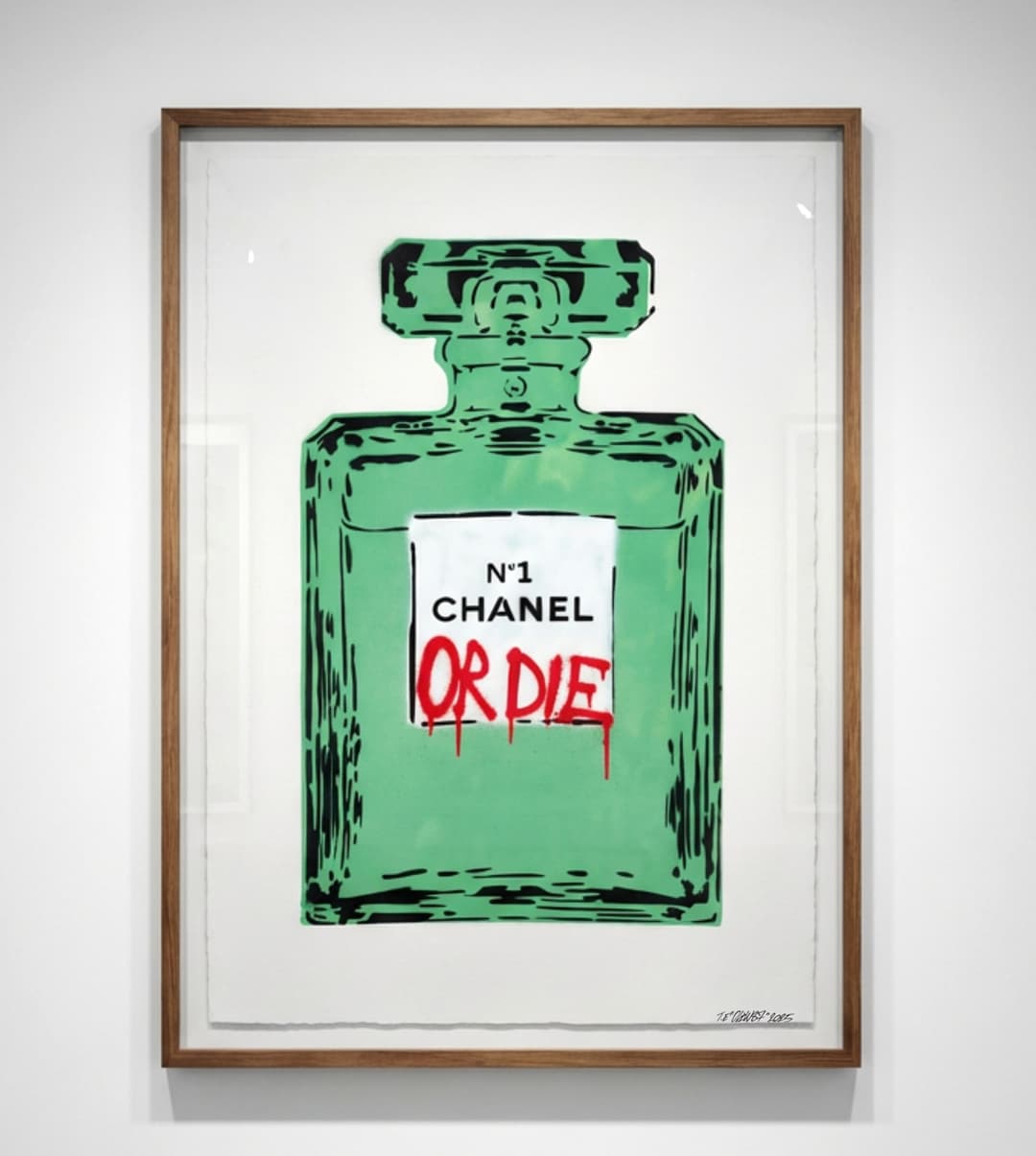 OLIW87 (Tobias Ekman, Sverige, född 1987), CHANEL OR DIE (grön), original