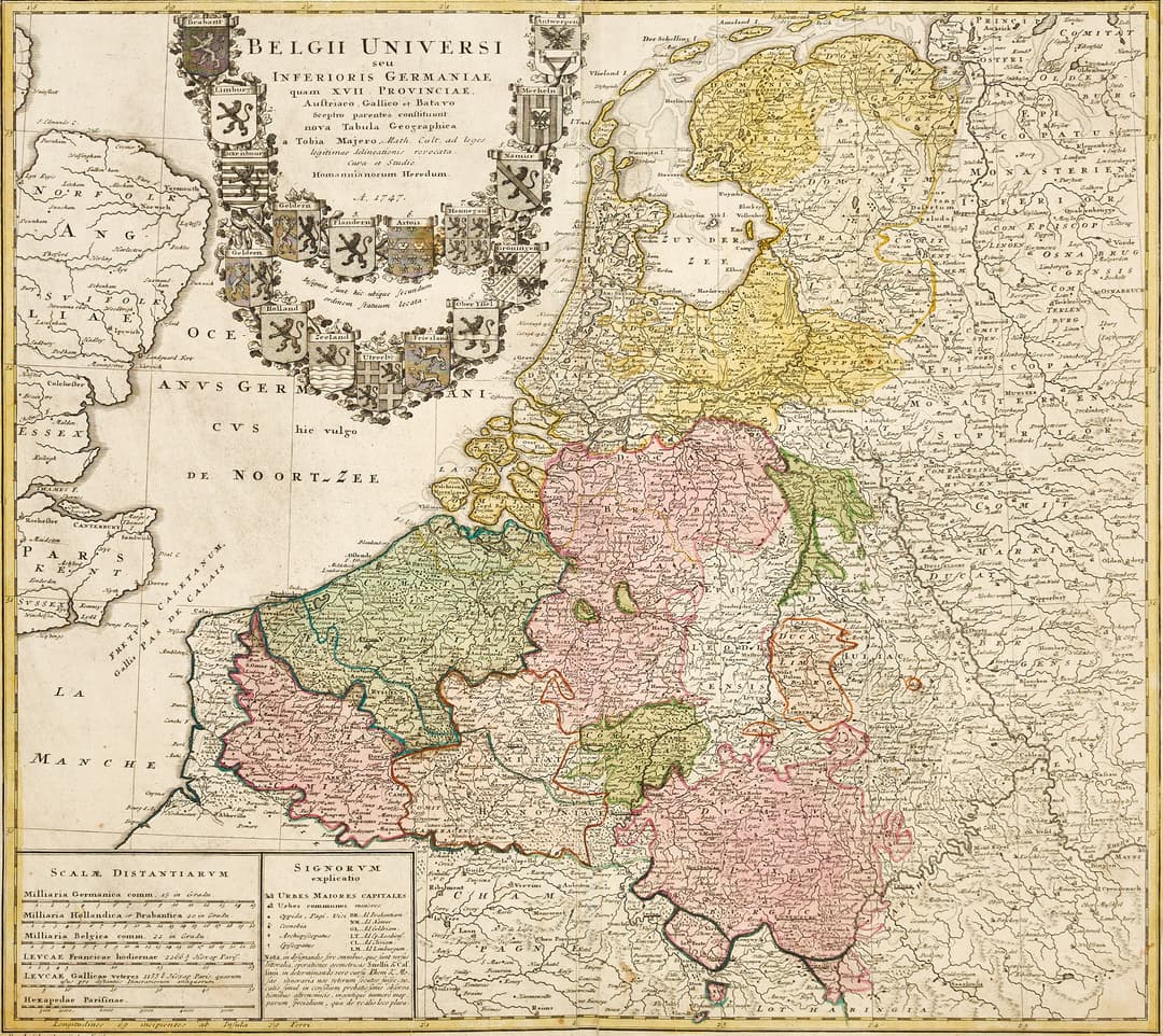 HOMANN (HEIRS), Belgii Universe seu Inferioris Germaniae quam XVII