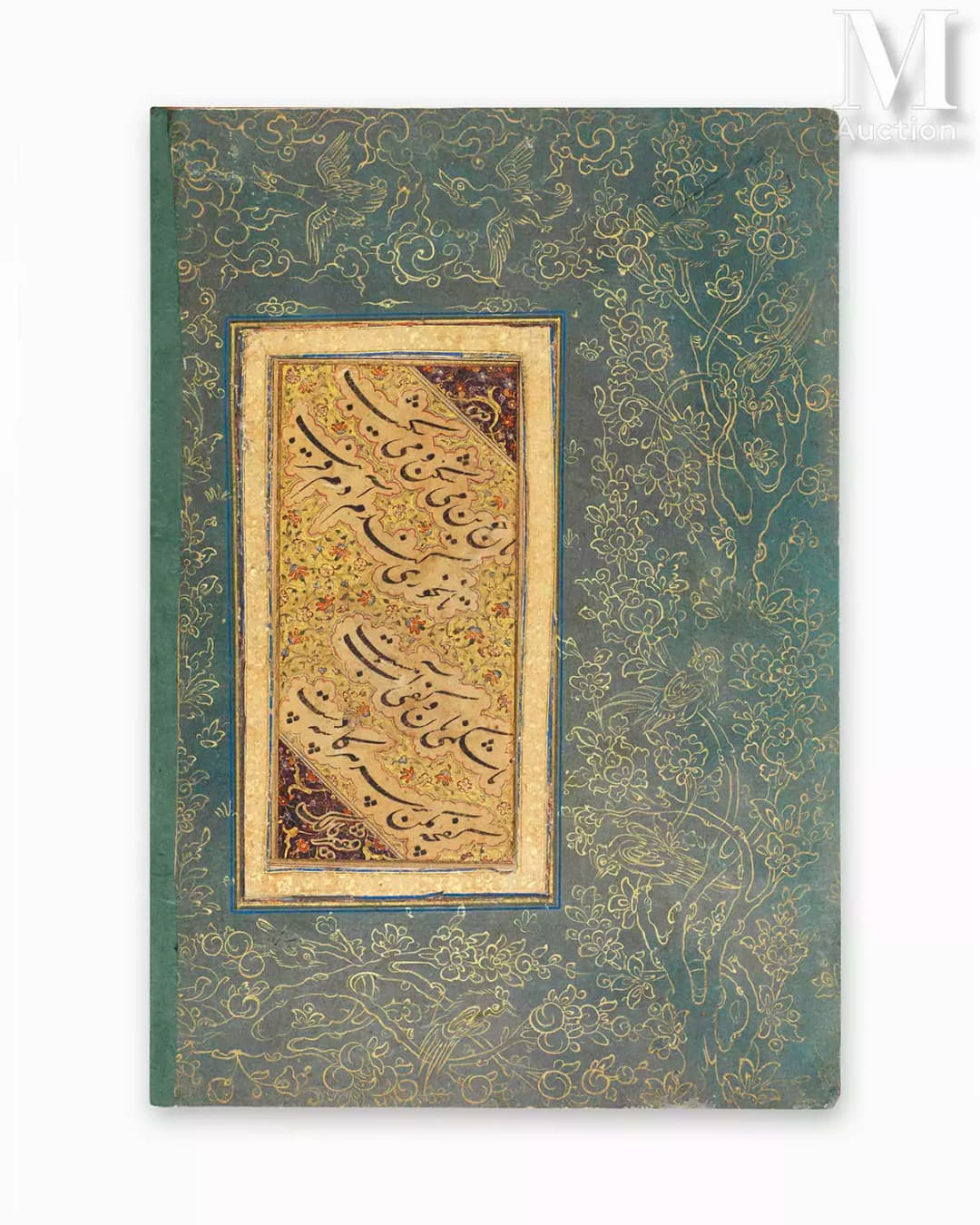 Ⓛ Page de muraqqa’ (album de calligraphie) par Malik Daylami Iran