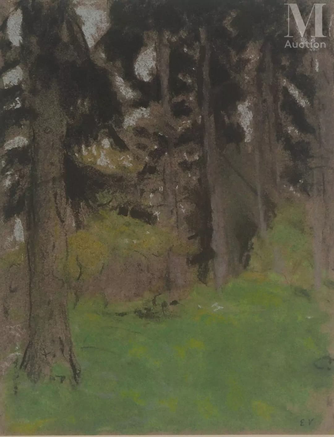 VUILLARD Edouard (1868-1940) Les sapins, 1966