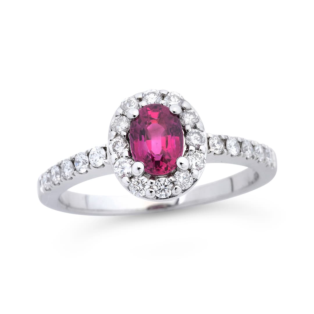 Ruby, Diamond and Gold Ring