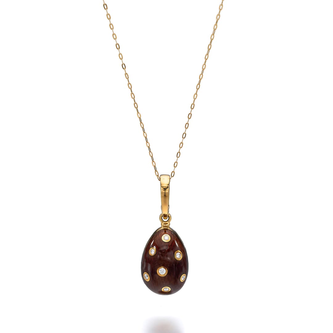 An Enamel, Diamond and Gold Pendant/Enhancer, Faberge, Germany