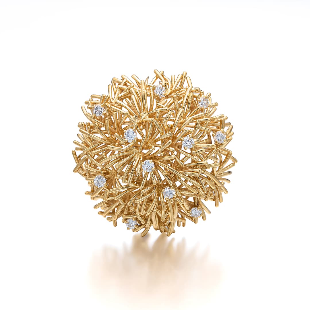A Diamond and Gold Clip Brooch, Boucheron