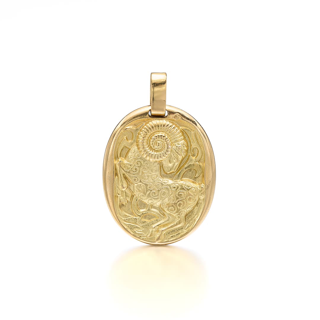 A Gold 'Aries' Pendant, Cartier, circa 1970