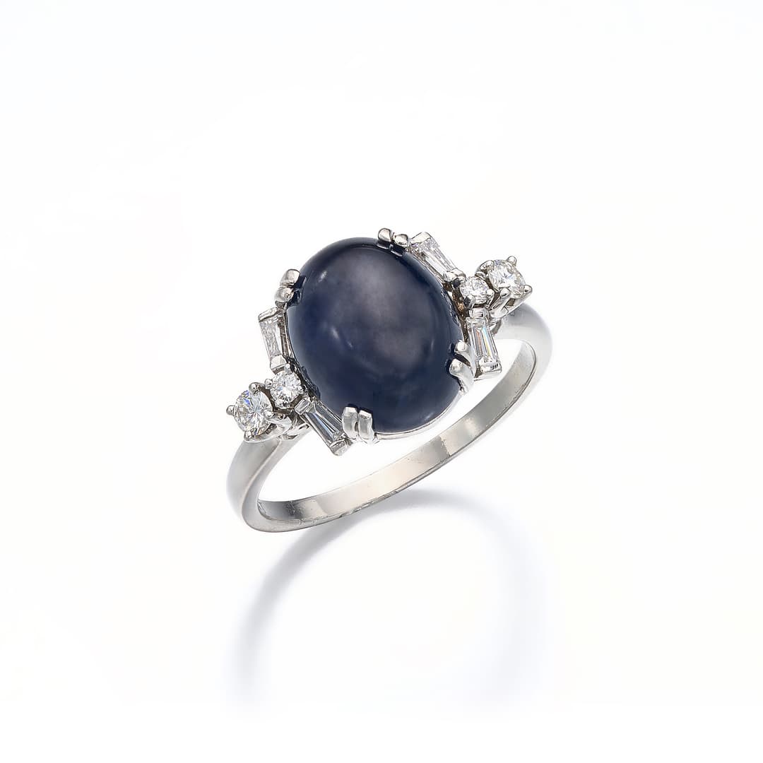 No Reserve | A Sapphire, Diamond and Platinum Ring, Birks