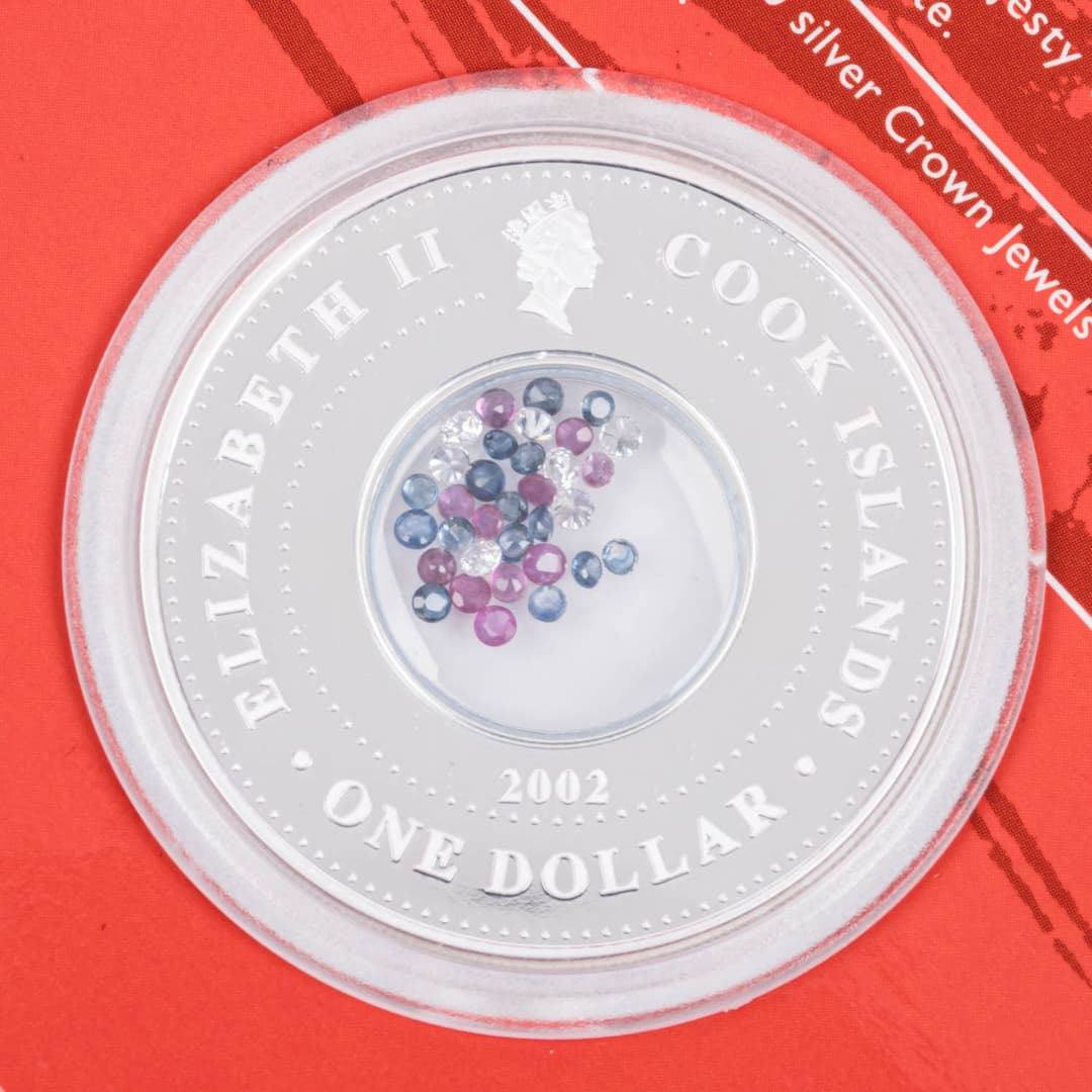 Cook Inseln - NZD Dollar mit den Crown Jewels, 1,5 Karat
