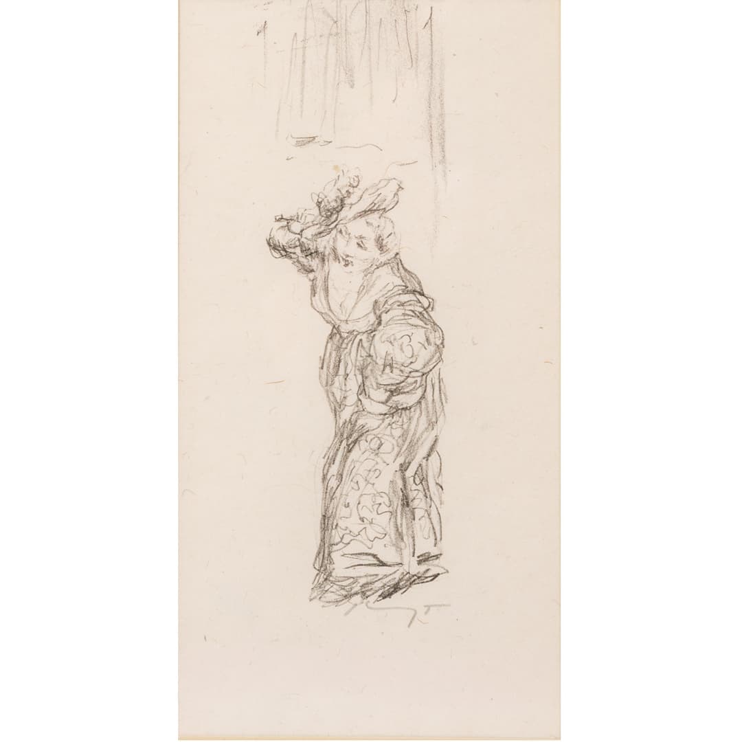 SLEVOGT, MAX (1868-1932), Bildnis einer mondän gekleideten Dame mit