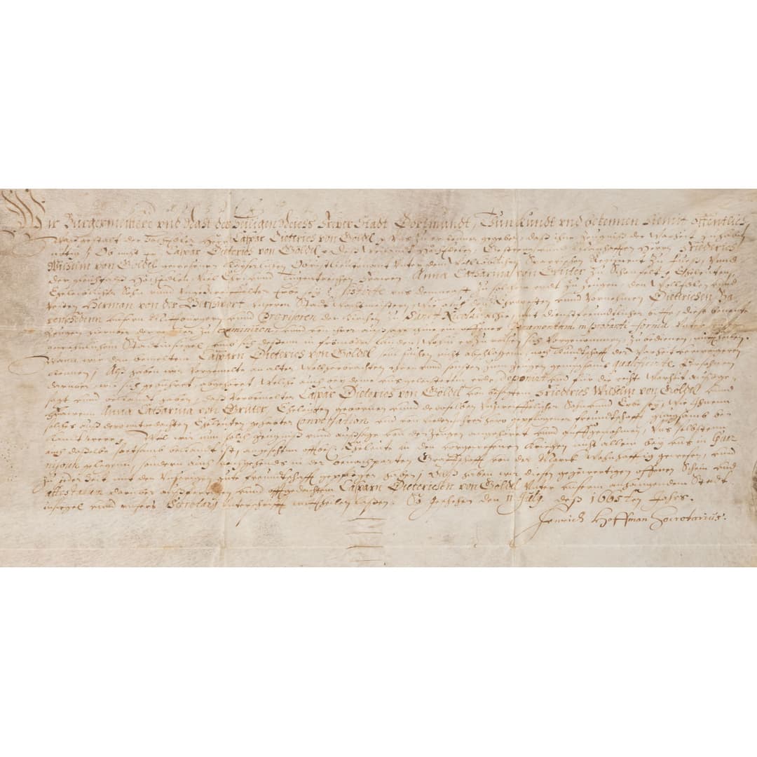 DORTMUND, FREIE REICHSSTADT-URKUNDE VON 1665