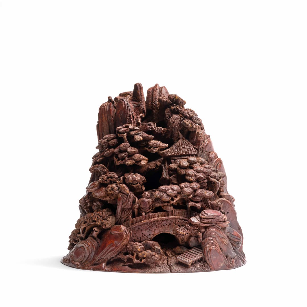 GROUPE EN BAMBOU SCULPTÉ, Chine, fin de la dynastie Qing (1644–1911)