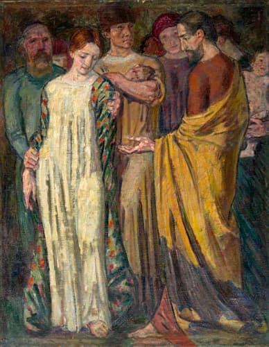 044 Frisch (?), Maler im Umkreis der Berliner Secession (?), Die Ehebrecherin