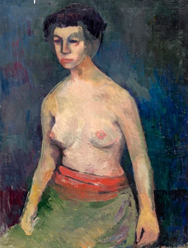 052 Karl Hofer (in der Art von), Weiblicher Akt nach links. Wohl 2.
