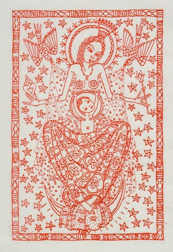 286 Elfriede Lohse-Wächtler "Maria (Böhmische Madonna)". 1922.