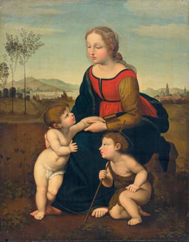 005 Raffael Sanzio da Urbino (nach) "Maria mit Christuskind und Johannes