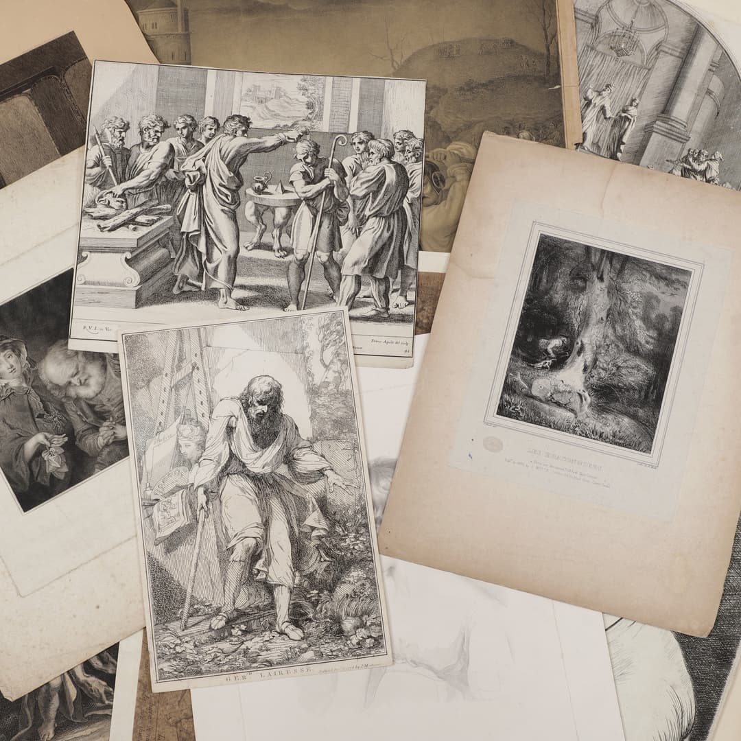 GRAFISKA BLAD, 14 st, 1700/1800-tal.