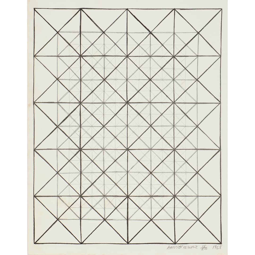 Richard Anuskiewicz, serigraph, 1968